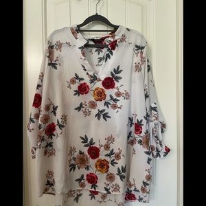 White Amaryllis Blouse